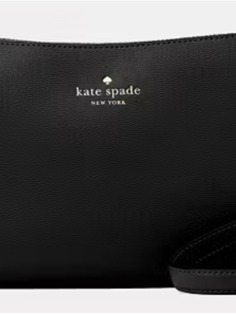 kate spade Ginnie NWT Black Leather Convertible Crossbody Bag Purse Handbag - Picture 4 of 4